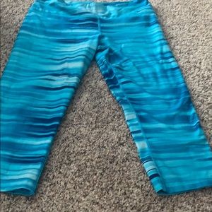 Blue stripes Nike leggings